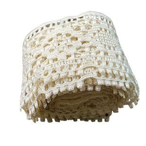 Vintage Ivory Lace Trim Edging Sewing Junk Journaling Crafting Embellishments u